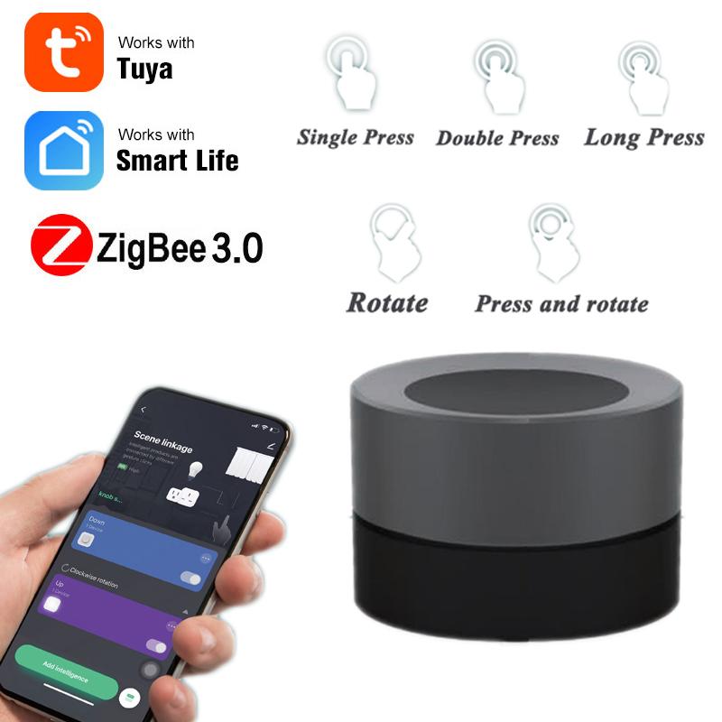 Smart Home Control Tuya ZigBee 3.0 Knob Switches Wireless Scene Switch Button Botton Controller Battery Powered Automation Scenario
Smart Home Control Tuya ZigBee 3.0 Knob Switches Wireless Scene Switch Button Botton Controller Battery Powered Automation Scenario