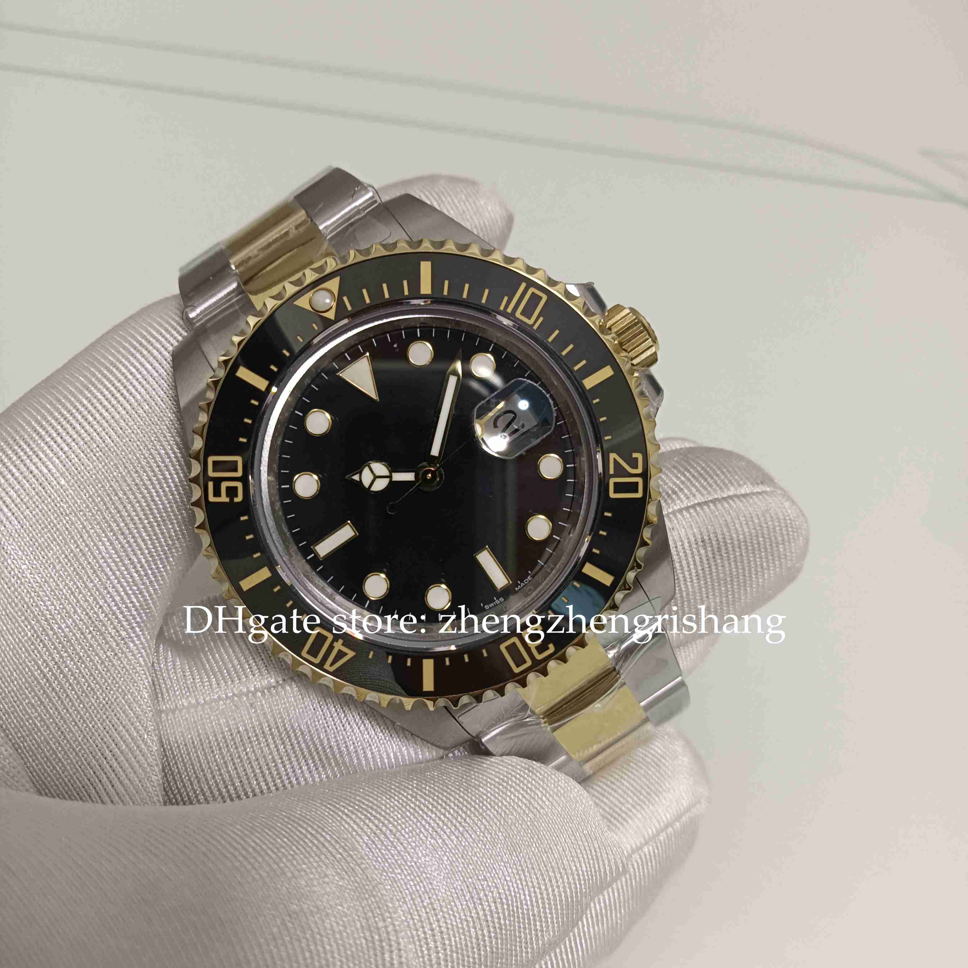 Top Quality BP Factory Watch Two Tone Date Men's 43mm 126603 18k Gold Steel Ceramic Bezel Black Dial Original Box Asia 2813 Movement Automatic Mens Watches
Top Quality BP Factory Watch Two Tone Date Men's 43mm 126603 18k Gold Steel Ceramic Bezel Black Dial Original Box Asia 2813 Movement Automatic Mens Watches