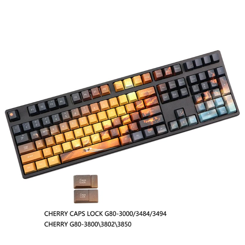 OEM PBT Keycaps Full Set Mechanical Keyboard Keycaps PBT Dye-Sublimation Mars Spaceship Keycaps
