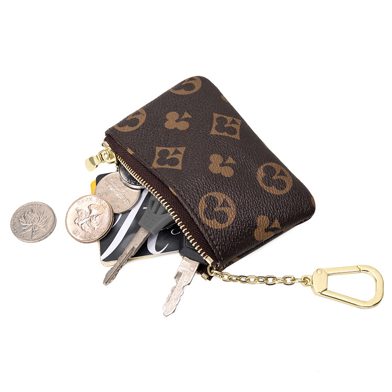Mini Coin Purse Designer Zipper Wallet Leather Key Bag Unisex Leather Bag KeyChian Purse Small Coin Bags, Black
Mini Coin Purse Designer Zipper Wallet Leather Key Bag Unisex Leather Bag KeyChian Purse Small Coin Bags, Black