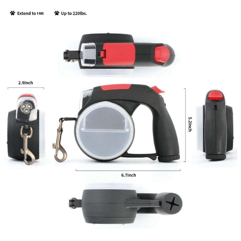 Retractable Dog Leash, 16ft Reflective Leash For Dogs Up To 66lbs, With Light, 3 Colors Collars & Leashes
Retractable Dog Leash, 16ft Reflective Leash For Dogs Up To 66lbs, With Light, 3 Colors Collars & Leashes