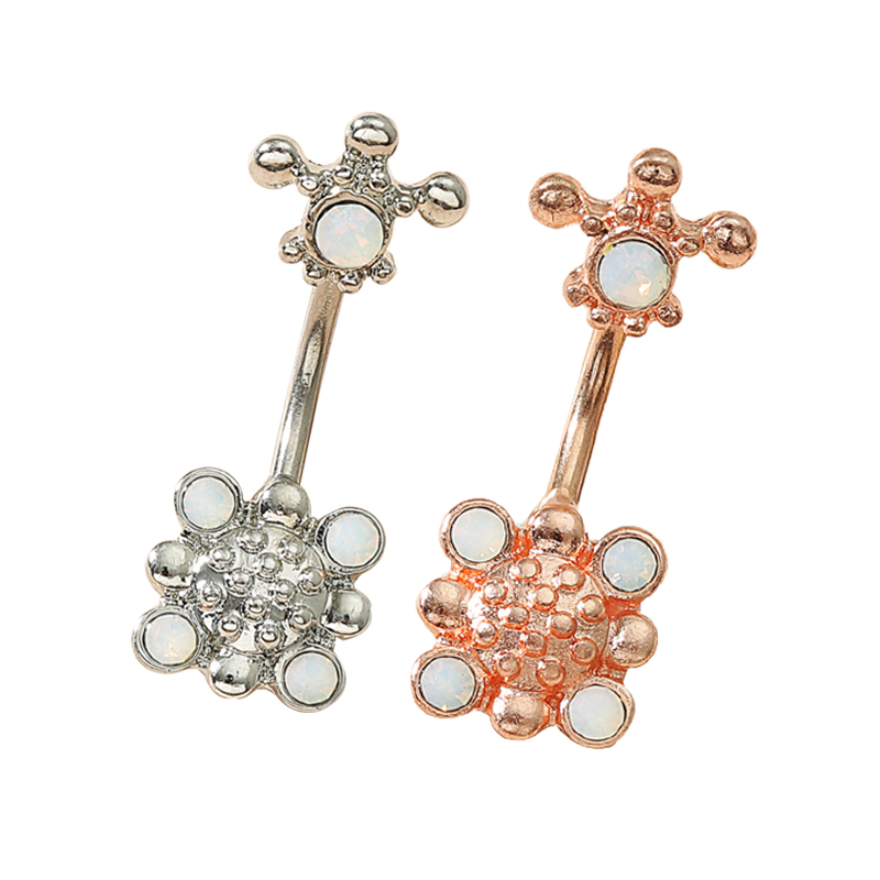 Opal Body Piercing Jewelry Retro Stripe Belly Button Ring Square Navel Rings Barbell for Women 
Opal Body Piercing Jewelry Retro Stripe Belly Button Ring Square Navel Rings Barbell for Women