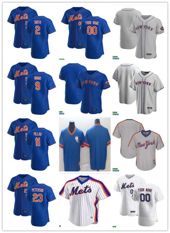 Men Women Youth 23 David Peterson 9 Brandon Nimmo 11 Kevin Pillar 2 Dominic Smith Custom Baseball Jersey Blank blue white gray, Blue;black 
Men Women Youth 23 David Peterson 9 Brandon Nimmo 11 Kevin Pillar 2 Dominic Smith Custom Baseball Jersey Blank blue white gray, Blue;black