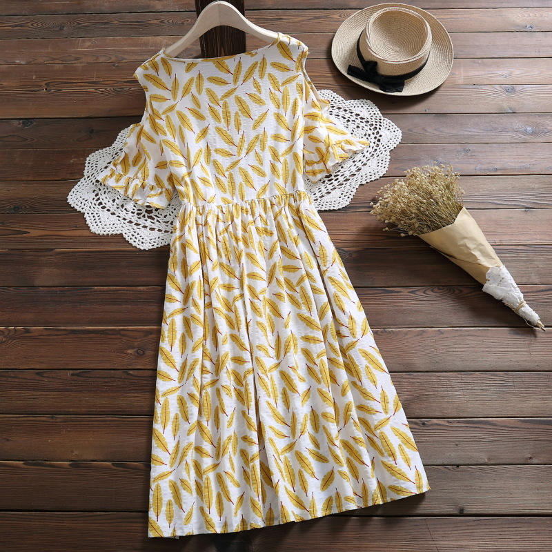 Vestidos Print A-lijn Zomer Student Mini Jurken Kawaii Mori Meisjes Mode Hoge Taille Jurk Vrouwen 210521