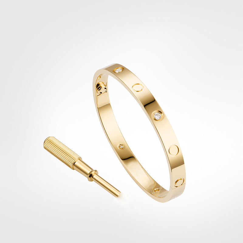 love screw bracelets Bangle 4 Diamonds designer classic gold bracelet luxury jewelry women Titanium steel Gold-Plated Never fade Not allergic
love screw bracelets Bangle 4 Diamonds designer classic gold bracelet luxury jewelry women Titanium steel Gold-Plated Never fade Not allergic