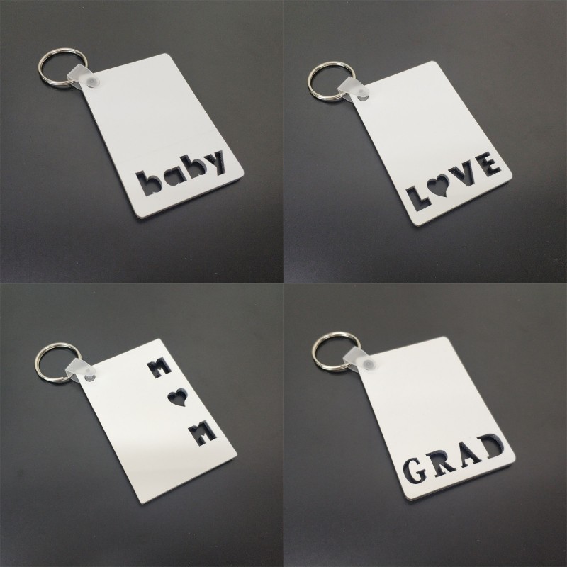 Sublimation Keychain LOVE GRAD DAD MOM SENIOR Key Chain Creative DIY Gift Blank MDF Keyrings Party Favor 500pcs 1929 V2
Sublimation Keychain LOVE GRAD DAD MOM SENIOR Key Chain Creative DIY Gift Blank MDF Keyrings Party Favor 500pcs 1929 V2