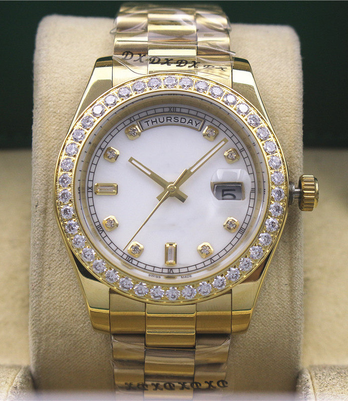 Men's automatic mechanical watch, middle shell ring drill, gold 41mm double calendar, 2813 movement, 316 precision steel, sports swimming type 
Men's automatic mechanical watch, middle shell ring drill, gold 41mm double calendar, 2813 movement, 316 precision steel, sports swimming type