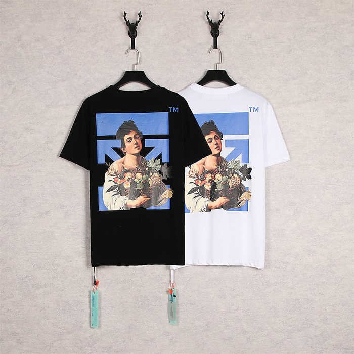Men' Tshirts Off Fashion Brand White Figure Arrow Oil Painting Printing Short Sleeve T-shirt Young Couple Half
Men' Tshirts Off Fashion Brand White Figure Arrow Oil Painting Printing Short Sleeve T-shirt Young Couple Half