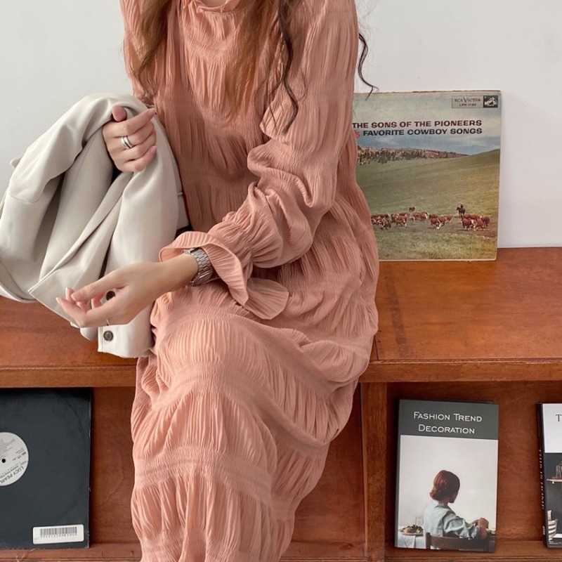 Solid Full Pleated Lace O-Neck Flare Sleeve Mid-Calf A Line Casual Summer Dresses for Women 210615, Beige
Solid Full Pleated Lace O-Neck Flare Sleeve Mid-Calf A Line Casual Summer Dresses for Women 210615, Beige