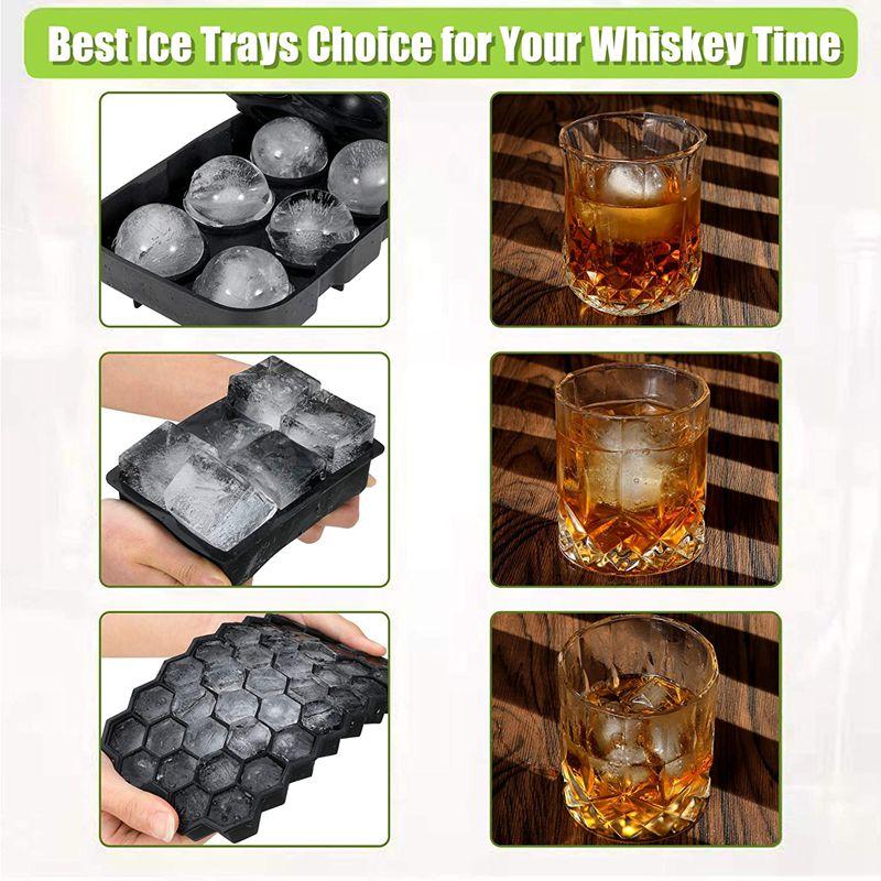 Silicone Ice Cube Maker Honeycomb Trays Mold For Whiskey Cocktail Forms Candy Cake Chocolate Molds Baking Moulds