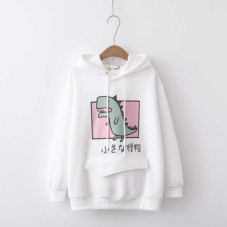 Japanese Womens Teens Animal Anime Cute Dinosaur Cosplay Cartoon Shirt Hoodie Hoody Top Jumper Thicken Sweater 210527, Black
Japanese Womens Teens Animal Anime Cute Dinosaur Cosplay Cartoon Shirt Hoodie Hoody Top Jumper Thicken Sweater 210527, Black