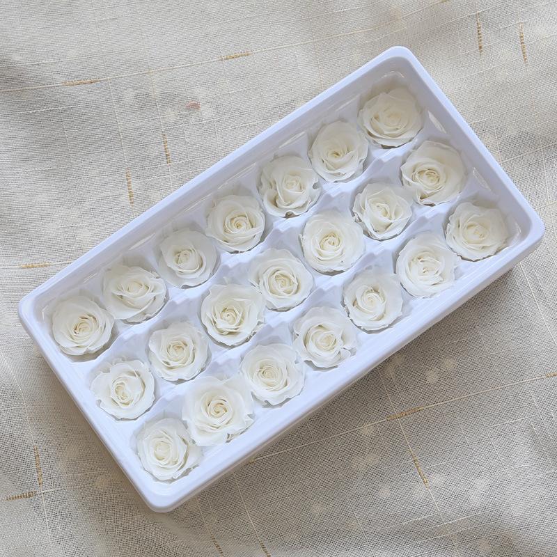 21pcs/Box DIY 2-3cm Eternal Roses Natural Preserved Flowers Immortal Rose Mothers Day Gift Wedding Decoration Drop Decorative & Wreaths