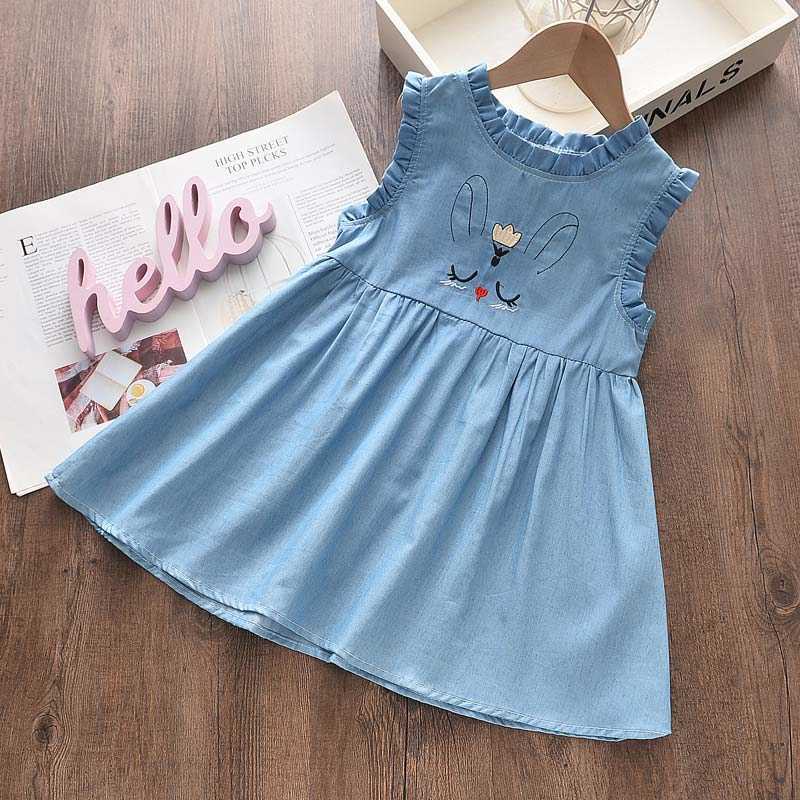 Bear Leader Girls Floral Sweet Dresses Summer Children Lace Patchwork Clothes Sleeveless Princess Dress Baby Cute Costumes 210708