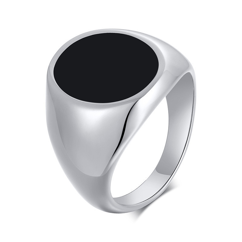 Classic stainless steel Men Rings Vintage oval Black Acrylic Male Ring Party jewelry accessories
Classic stainless steel Men Rings Vintage oval Black Acrylic Male Ring Party jewelry accessories