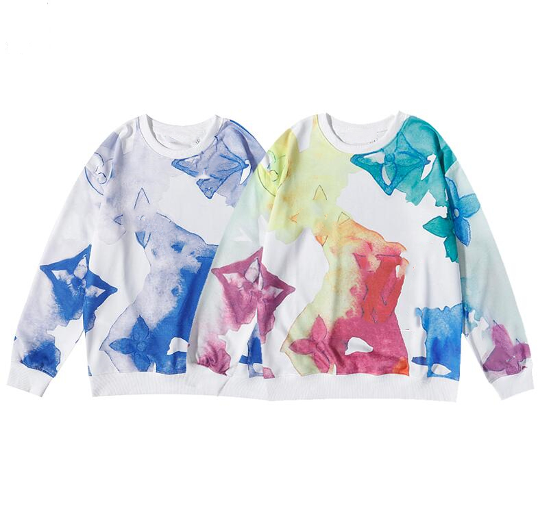 21ss autumn new high quality pure cotton men's women's Hoodies brand Designers Casual fashion Men Hoodies Sweatshirts Watercolor graffiti rendering, Multi
21ss autumn new high quality pure cotton men's women's Hoodies brand Designers Casual fashion Men Hoodies Sweatshirts Watercolor graffiti rendering, Multi