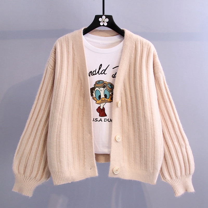 Women's Sweaters jersey cardigan jacket Autumn and winter fashion Korean temperament loose with long sleeve neckline v nightgown 8V0F, 1# shoe box
Women's Sweaters jersey cardigan jacket Autumn and winter fashion Korean temperament loose with long sleeve neckline v nightgown 8V0F, 1# shoe box