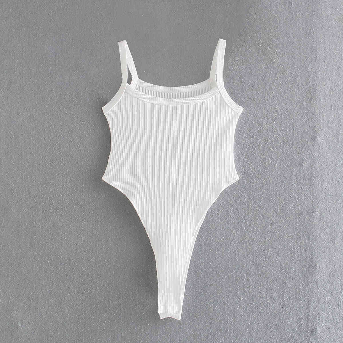 Summer Women Bodysuit Strap Sleeveless Bodysuits Chic Lady Fashion Casual Clothes 210517