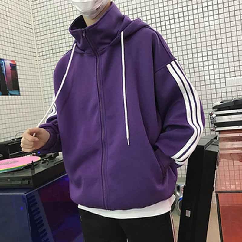 Autumn Men's Sweater Korean Hoodie Cardigan Spring And Jacket Couple Ins Boys Tide Brand Hip-hop Trend Jackets