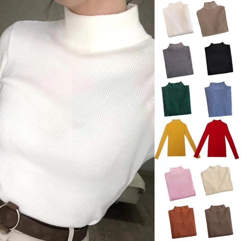 Women's Sweaters Half Turtleneck Sweater Tight-fitting Knit Bottoming Top Clothes Shirt Female Winter Hedging Color Solids Elegant D5N2, White;black
Women's Sweaters Half Turtleneck Sweater Tight-fitting Knit Bottoming Top Clothes Shirt Female Winter Hedging Color Solids Elegant D5N2, White;black