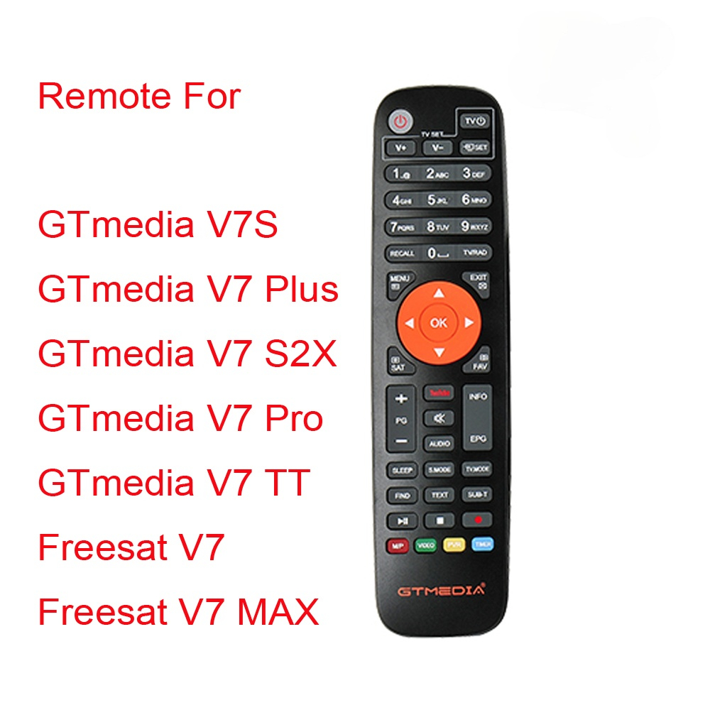 Remote Control gtmedia v7s V7 Plus Freesat V7MAX V7COMBO V8 NOVA V8X V8UHD V9 Super GTC v7s 2xs turbo satellite receiver