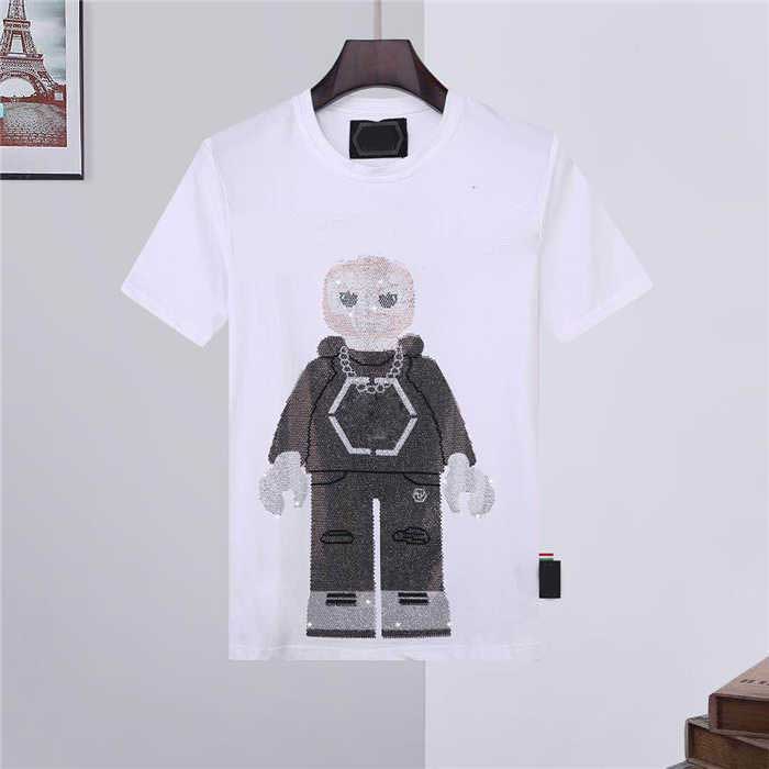 European and American men's cartoon robot hot drilling European and American trend printing Phillip plain half-sleeved fashion PP new short-sleeved T-shirt, Black
European and American men's cartoon robot hot drilling European and American trend printing Phillip plain half-sleeved fashion PP new short-sleeved T-shirt, Black