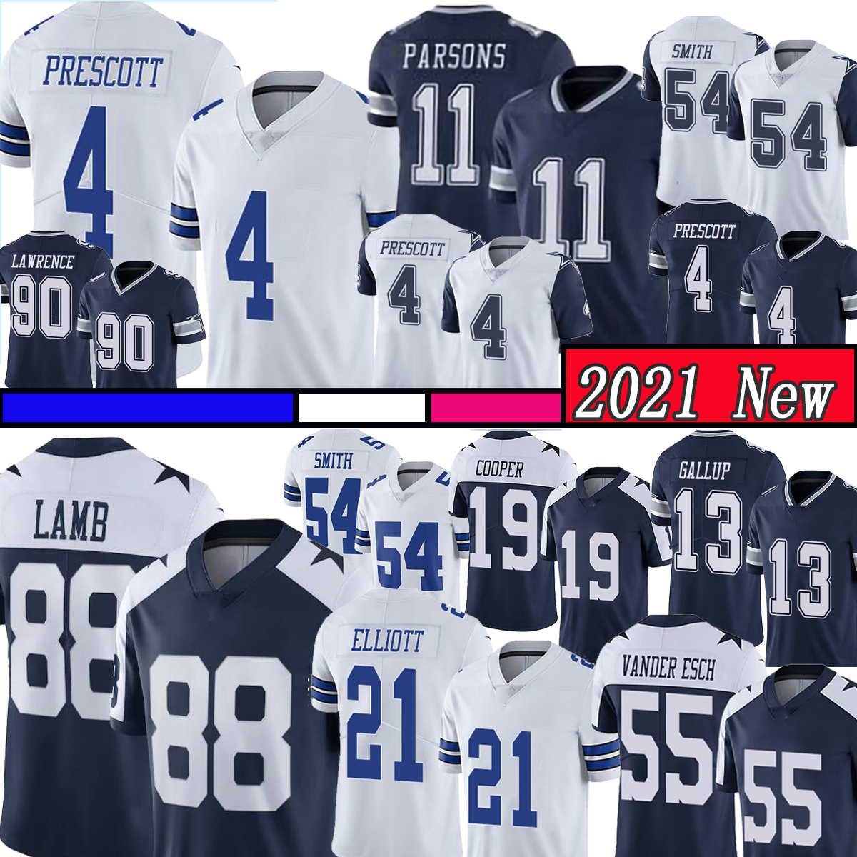 88 CeeDee Lamb jerseys 4 Dak Prescott 21 Ezekiel Elliott Jersey 11 Micah Parsons 55 Leighton Vander Esch DeMarcus Lawrence Amari Cooper Roge, Black;red
88 CeeDee Lamb jerseys 4 Dak Prescott 21 Ezekiel Elliott Jersey 11 Micah Parsons 55 Leighton Vander Esch DeMarcus Lawrence Amari Cooper Roge, Black;red