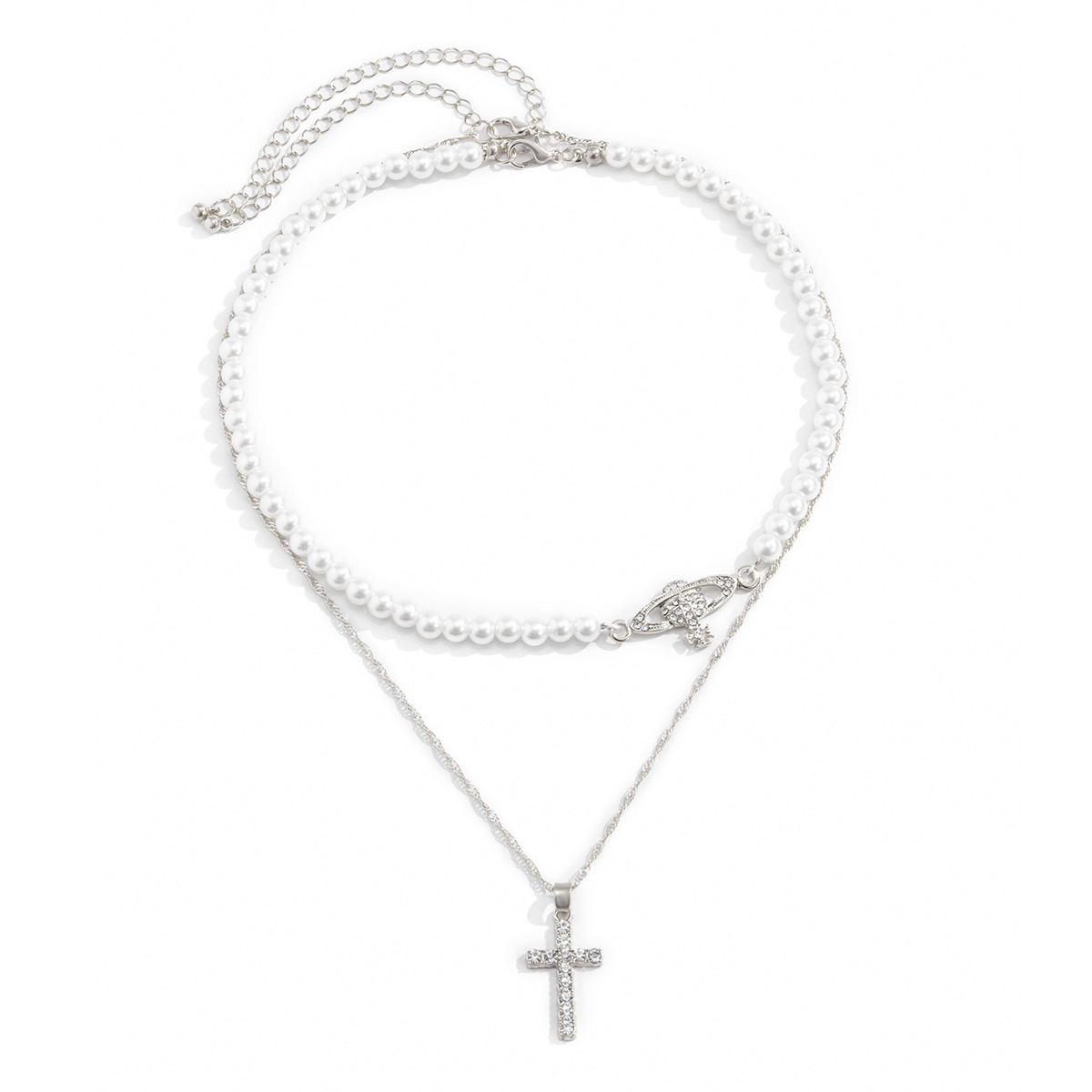 Cross pendant necklaces temperament imitation pearl diamond dream planet creative micro-studded cross-galaxy clavicle chain simple beaded neck jewelry gift
Cross pendant necklaces temperament imitation pearl diamond dream planet creative micro-studded cross-galaxy clavicle chain simple beaded neck jewelry gift