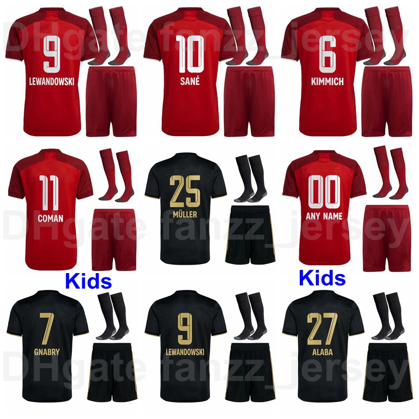 Youth GNABRY Jersey Socks Set 21-22 Soccer Children LEWANDOWSKI SANE COMAN MULLER KIMMICH GORETZKA DAVIES PAVARD MUSIALA Kids Football Shirt, Black
Youth GNABRY Jersey Socks Set 21-22 Soccer Children LEWANDOWSKI SANE COMAN MULLER KIMMICH GORETZKA DAVIES PAVARD MUSIALA Kids Football Shirt, Black