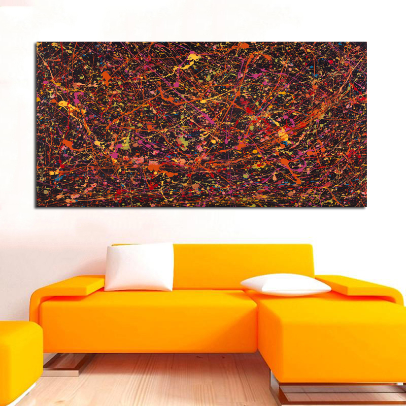 Large Size Wall Art Canvas Painting Abstract Poster Jackson Pollock Art Picture HD Print For Living Room Study Decoration