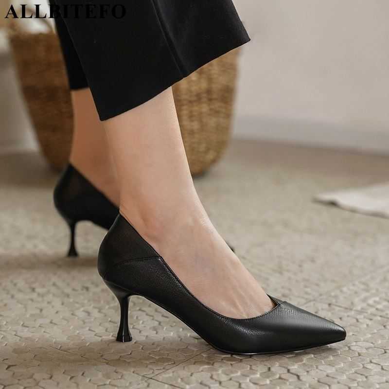 ALLBITEFO full genuine leather sexy high heels party women shoes women high heel shoes spring women heels girls shoes 210611, As picture
ALLBITEFO full genuine leather sexy high heels party women shoes women high heel shoes spring women heels girls shoes 210611, As picture