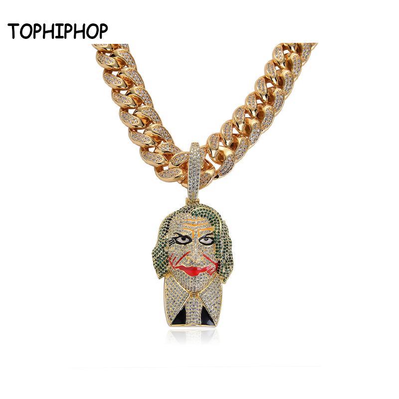 European And American Hip-Hop Character Necklace High-Quality 3A Zircon Holiday Hiphop Micro-Inlaid Pendant Gift Jewelry Necklaces, Silver
European And American Hip-Hop Character Necklace High-Quality 3A Zircon Holiday Hiphop Micro-Inlaid Pendant Gift Jewelry Necklaces, Silver