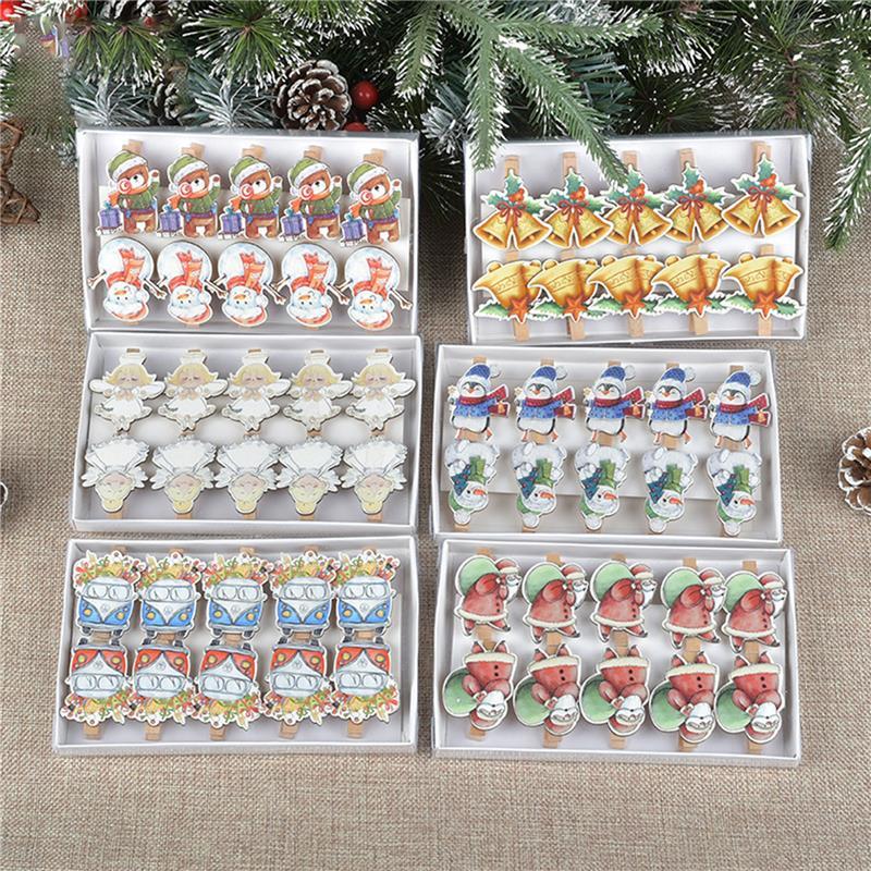 Christmas Decorations 10pcs Mini Wood Clips Handicrafts Pos Papers Clothes Pegs Home Year Party
Christmas Decorations 10pcs Mini Wood Clips Handicrafts Pos Papers Clothes Pegs Home Year Party