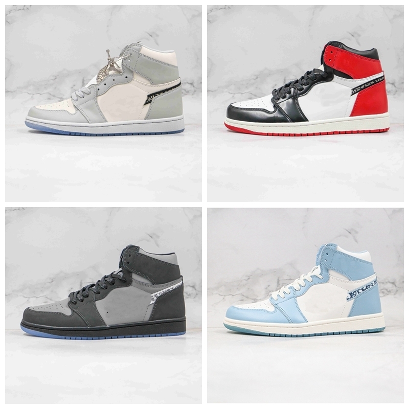 With Box New Release 1 OG High makeup x Airs Womens Mens Basketball Shoes Grey White Blue Crystal bottom Sneakers Size 40-46
With Box New Release 1 OG High makeup x Airs Womens Mens Basketball Shoes Grey White Blue Crystal bottom Sneakers Size 40-46