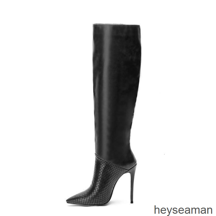 Boots Large stitching fashion boots women's autumn and winter fine high heels pointed stone pattern woven Knight KS0J, 2# shoe box
Boots Large stitching fashion boots women's autumn and winter fine high heels pointed stone pattern woven Knight KS0J, 2# shoe box