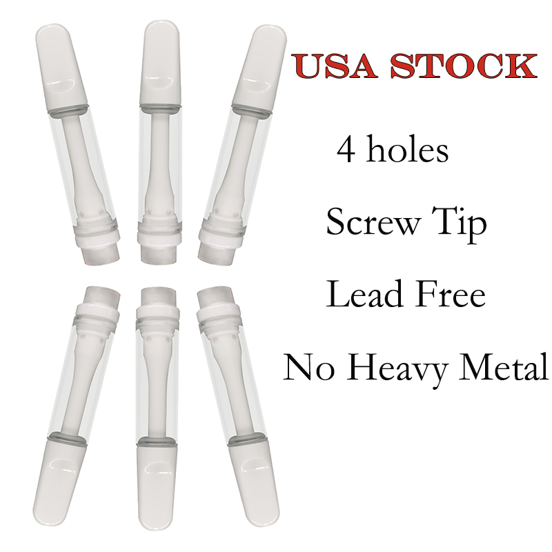 USA Stock 1ML Full Ceramic Vape Cartridges Thick Distillate Carts Delta 8 Kits Atomizers Disposable Device 510 Thread Battery Oil Filling Machine Screw on Tip Custom
USA Stock 1ML Full Ceramic Vape Cartridges Thick Distillate Carts Delta 8 Kits Atomizers Disposable Device 510 Thread Battery Oil Filling Machine Screw on Tip Custom