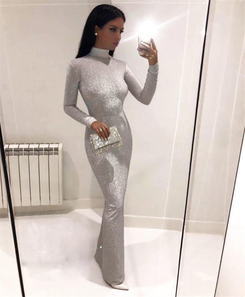 Fashion Shiny Sequins Bodycon Maxi Dress Womens Turtleneck Sheath Autumn Winter Lady Formal Skinny Long Sleeve Casual Dresses, Black
Fashion Shiny Sequins Bodycon Maxi Dress Womens Turtleneck Sheath Autumn Winter Lady Formal Skinny Long Sleeve Casual Dresses, Black