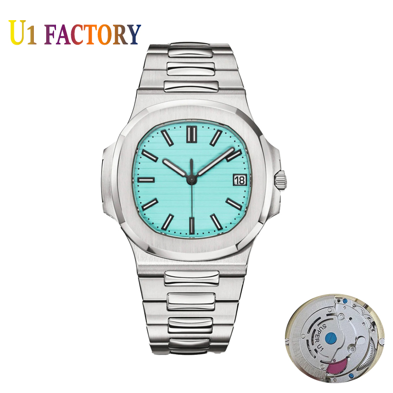 U1 factory orologio Nautilus 5711 Luxury Brand Watches 40mm Movement Transparent Mechanical Baby Blue 170th Anniversary Automatic Mens Watch Wristwatches, Customize
U1 factory orologio Nautilus 5711 Luxury Brand Watches 40mm Movement Transparent Mechanical Baby Blue 170th Anniversary Automatic Mens Watch Wristwatches, Customize