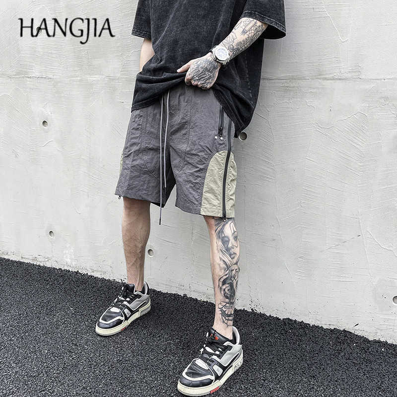 Laminated Zipper Stitching Cargo Shorts High Street Hip-hop Skateboard Short Men Women Waterproof Adjustable Short Trousers C0607, Green
Laminated Zipper Stitching Cargo Shorts High Street Hip-hop Skateboard Short Men Women Waterproof Adjustable Short Trousers C0607, Green