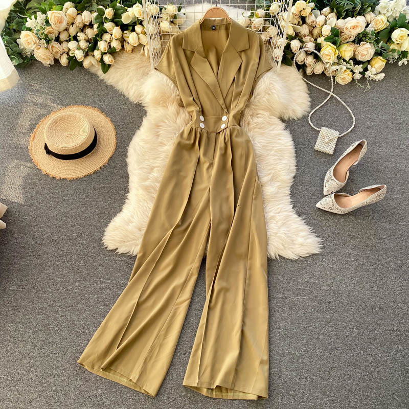 Women's Jumpsuits & Rompers Fashion Notched Feminist Wide Legs Overalls Lady Short Sleeve Solid Color Elegant Q605 7RN0, Beige
Women's Jumpsuits & Rompers Fashion Notched Feminist Wide Legs Overalls Lady Short Sleeve Solid Color Elegant Q605 7RN0, Beige