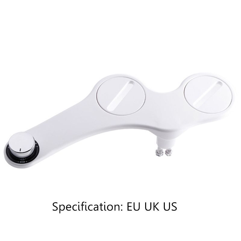 Frontal Behind Feminine Wash Dual Nozzle Bidet Sprayer Toilet Seat Attachment Non Electrical Personal Hygiene Fresh Water