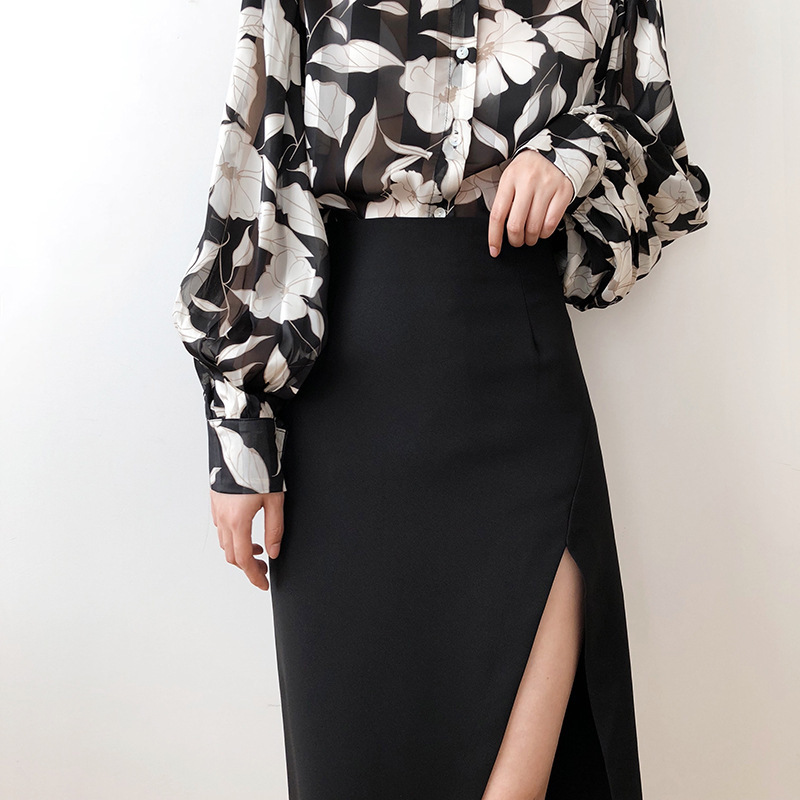 Women High Waist Split Skirt Female Summer Fashion Net Red Solid Color Light Mature Sexy Hip Ladies For All Match 210520, Black
Women High Waist Split Skirt Female Summer Fashion Net Red Solid Color Light Mature Sexy Hip Ladies For All Match 210520, Black