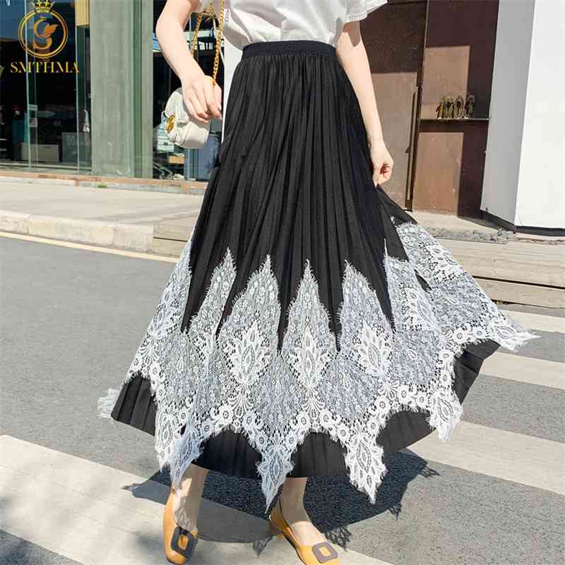 Female Vintage Lace Patchwork Pleated Skirt Women For Spring Summer Korean Fashion High Waist Ladies Jupes 210520, Photo color
Female Vintage Lace Patchwork Pleated Skirt Women For Spring Summer Korean Fashion High Waist Ladies Jupes 210520, Photo color