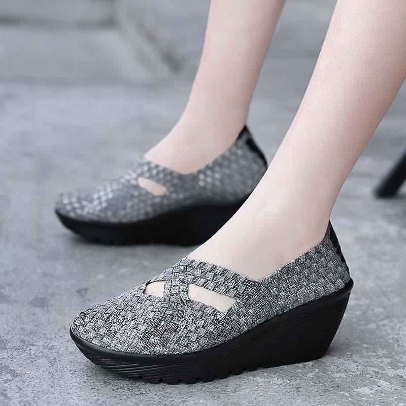 High Heels Shoes Women Platform Breathable Summer Wedges Zapatos Mujer Single Mother Moccasin Boat Dress, S833 black
High Heels Shoes Women Platform Breathable Summer Wedges Zapatos Mujer Single Mother Moccasin Boat Dress, S833 black