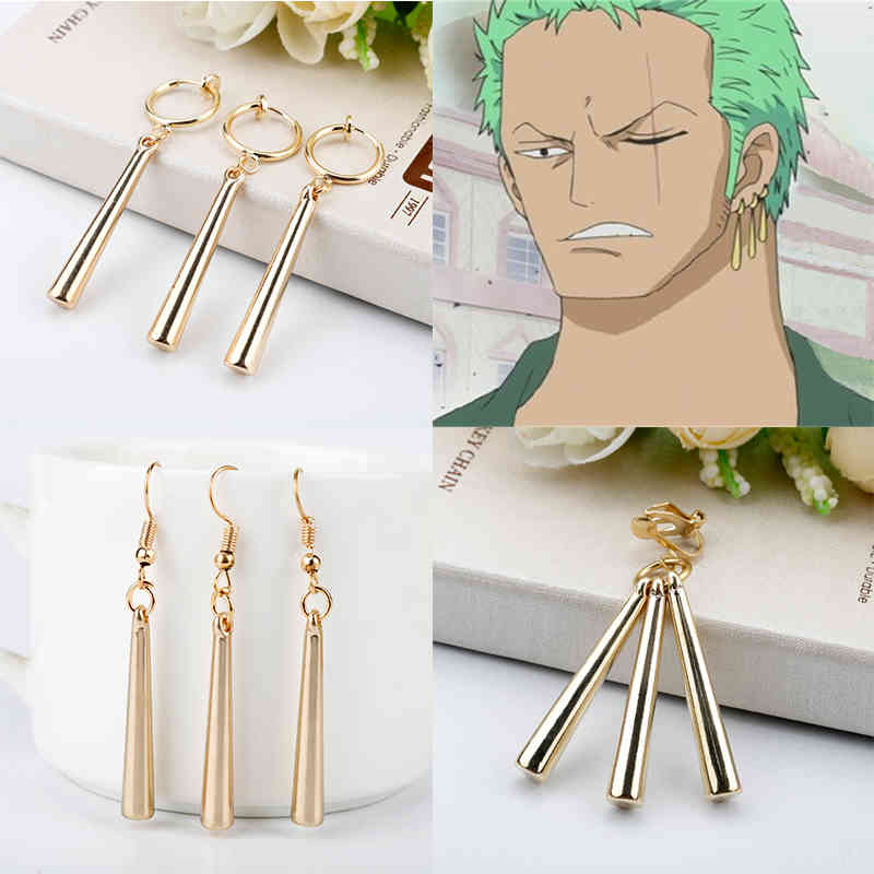 yutong Japan Anime One Piece Theme Roronoa Zoro Earrings Fashion Cartoon Jewelry Accessories Gift For Friends Fans, Silver
yutong Japan Anime One Piece Theme Roronoa Zoro Earrings Fashion Cartoon Jewelry Accessories Gift For Friends Fans, Silver