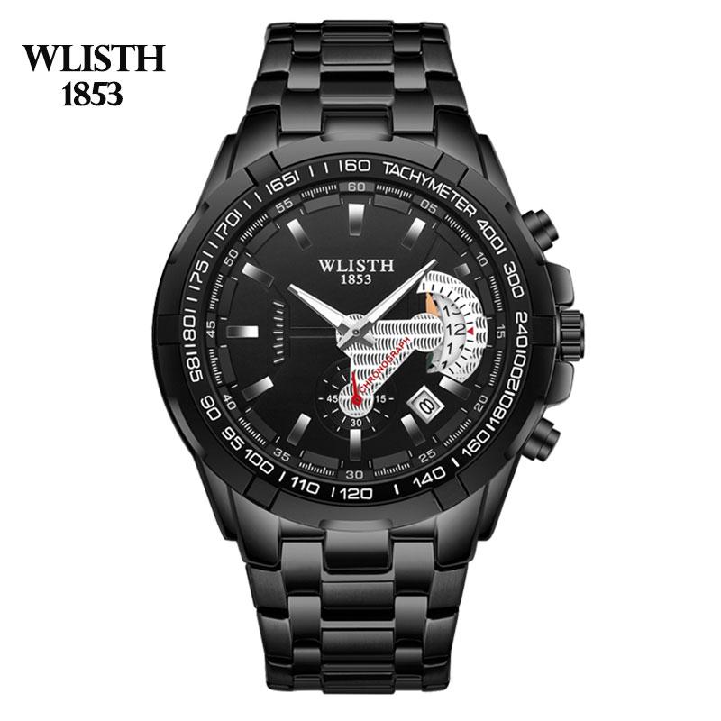 Fashion Watches Men Stainless Steele Quartz Wristwatches Men's For Male Luminous Waterproof Watch With Calendar, Black
Fashion Watches Men Stainless Steele Quartz Wristwatches Men's For Male Luminous Waterproof Watch With Calendar, Black