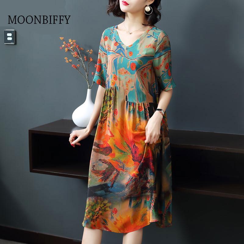 Women' Swimwear 5XL Women Summer Silk Casual Dress Elegant Print Plus Size V Neck Floral Dresses Vintage, Green
Women' Swimwear 5XL Women Summer Silk Casual Dress Elegant Print Plus Size V Neck Floral Dresses Vintage, Green