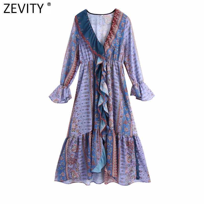 Zevity Women Vintage Cloth Patchwork Print Casading Ruffles Midi Dress Female Chic Butterfly Sleeve Irregular Hem Vestido DS8272 210603, As pic ds8272bb
Zevity Women Vintage Cloth Patchwork Print Casading Ruffles Midi Dress Female Chic Butterfly Sleeve Irregular Hem Vestido DS8272 210603, As pic ds8272bb
