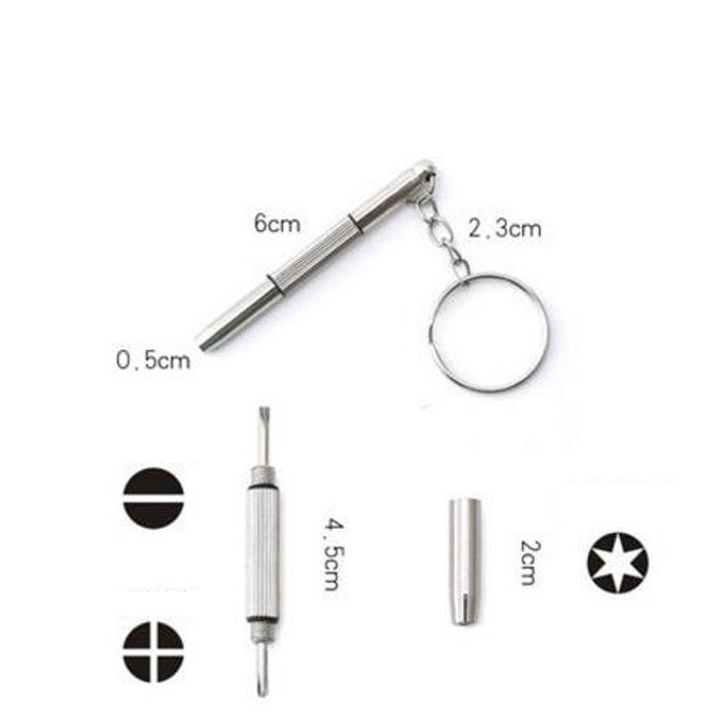 3 in 1 Aluminum Steel Eyeglass Screwdriver Sunglass Watch Repair Kit With Keychain Portable Screwdrivers Hand Tools Glass Fix Tool
3 in 1 Aluminum Steel Eyeglass Screwdriver Sunglass Watch Repair Kit With Keychain Portable Screwdrivers Hand Tools Glass Fix Tool