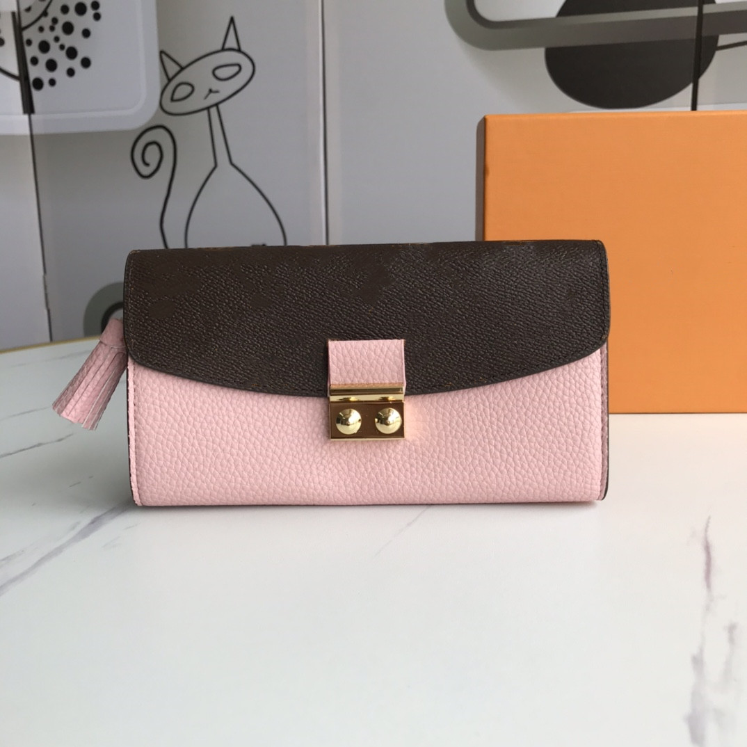 Wholesale 9 colors fashion single zipper pocke men women leather wallet lady ladies long purse with orange box card, Brown presbyopia - pink
Wholesale 9 colors fashion single zipper pocke men women leather wallet lady ladies long purse with orange box card, Brown presbyopia - pink