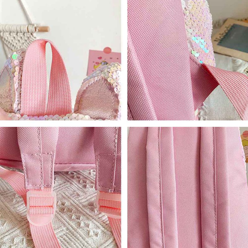 Backpack Unisex Cartoon Unicorn Sequin School Bookbag large capacity Book Storage Double Shoulder Travel Bag